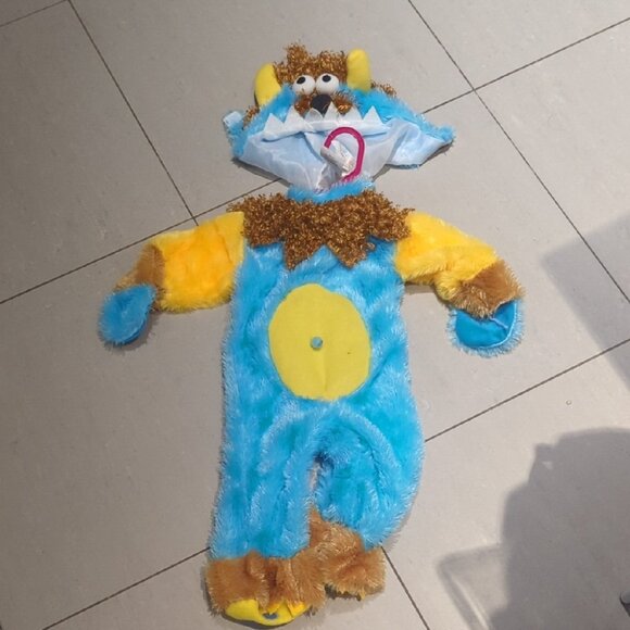 Rubie's Furry Blue and Yellow Monster Costume - New 6-12 Months - Picture 1 of 4
